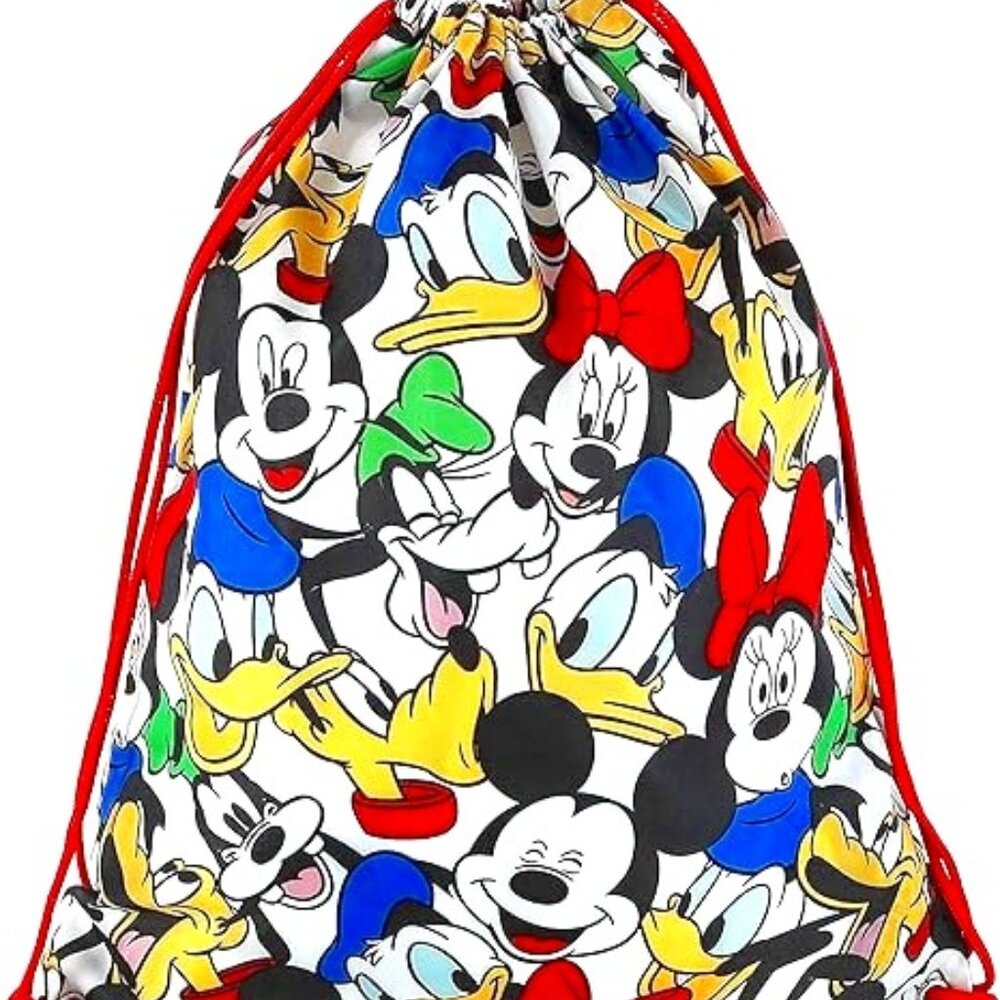 Bright & Handy NWT Disney Mickey Mouse Drawstring Tote Bag/Backpack